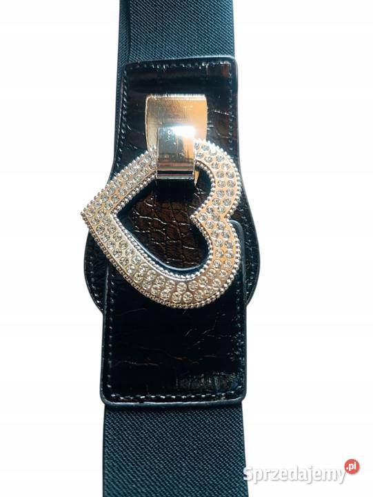 Pasek DamskiGUMA OZDOBNA BIŻUTERIA cekiny Pątnów