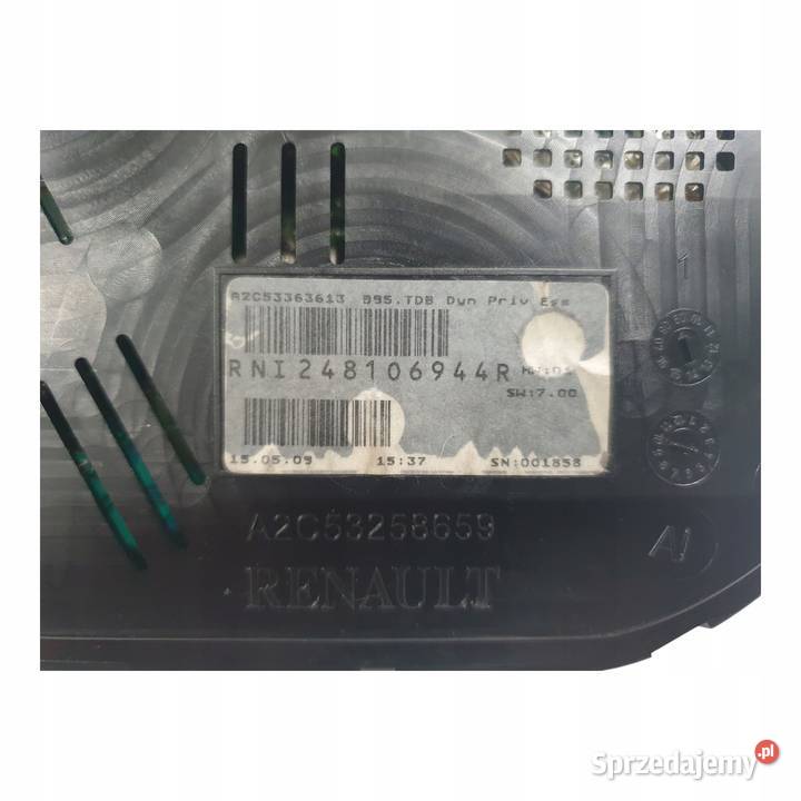 LICZNIK ZEGARY 248106944R Renault Megane III 14 osobowe lubelskie Chełm sprzedam