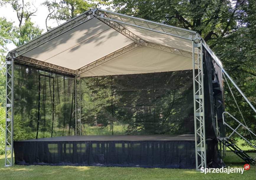 Scena 7x5m estrada zadaszenie sceniczne wynajem Poznań