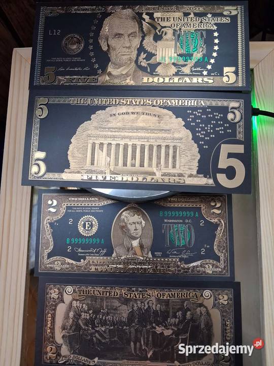 pieniądze banknoty kolekcjonerskie dolary euro dolnośląskie Wałbrzych