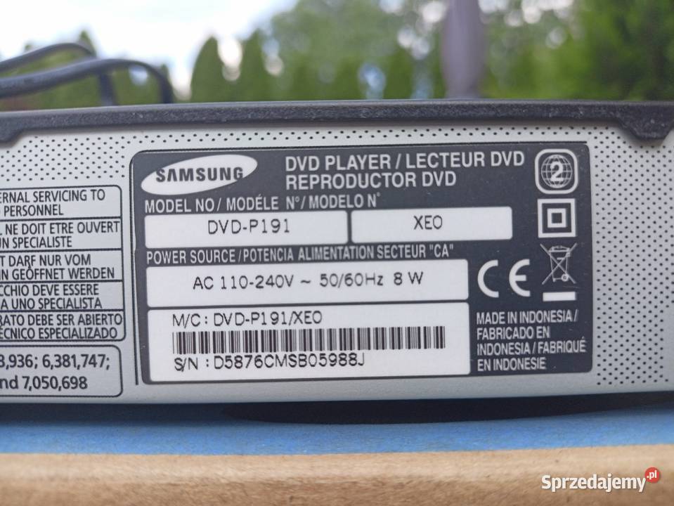 Odtwarzacz DVD Samsung P191 Skarżysko-Kamienna