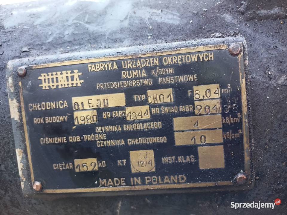 Chłodnica oleju CH01 wymiennik oleju Koło