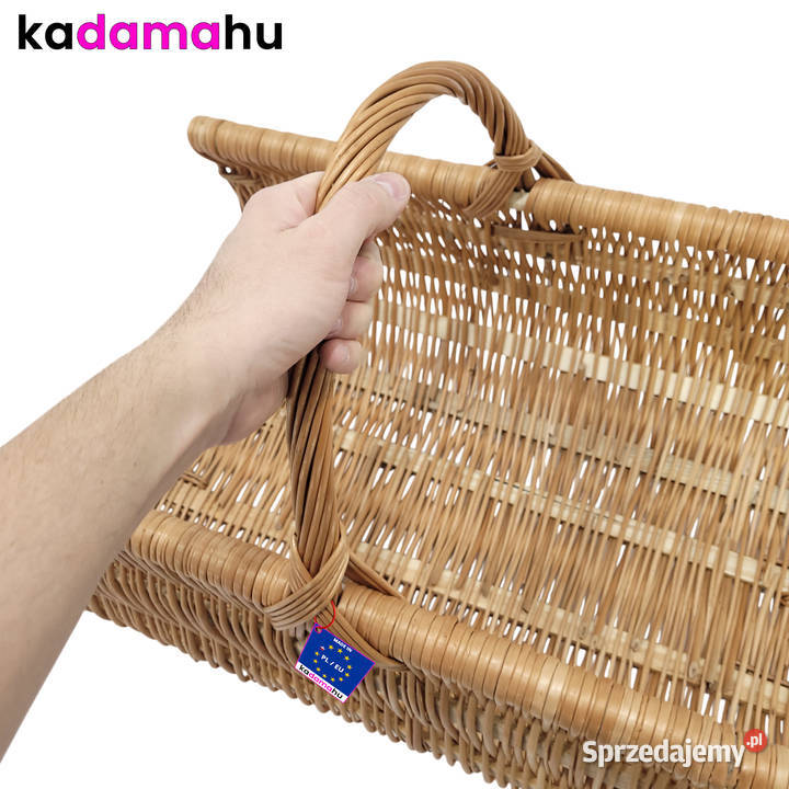 Kosz wiklinowy na drewno Rynna 50x42x32 koszyk podkarpackie