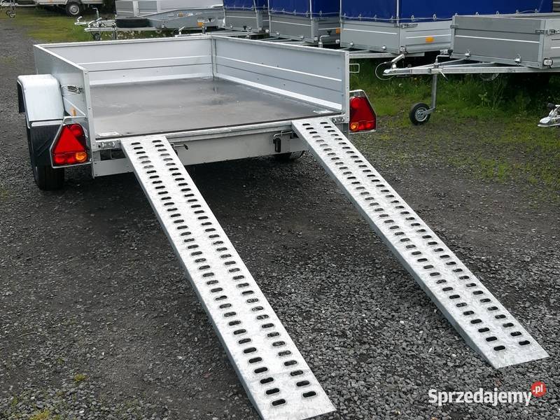 Przyczepka 1oś 250x150 resor 4 haki najazdy