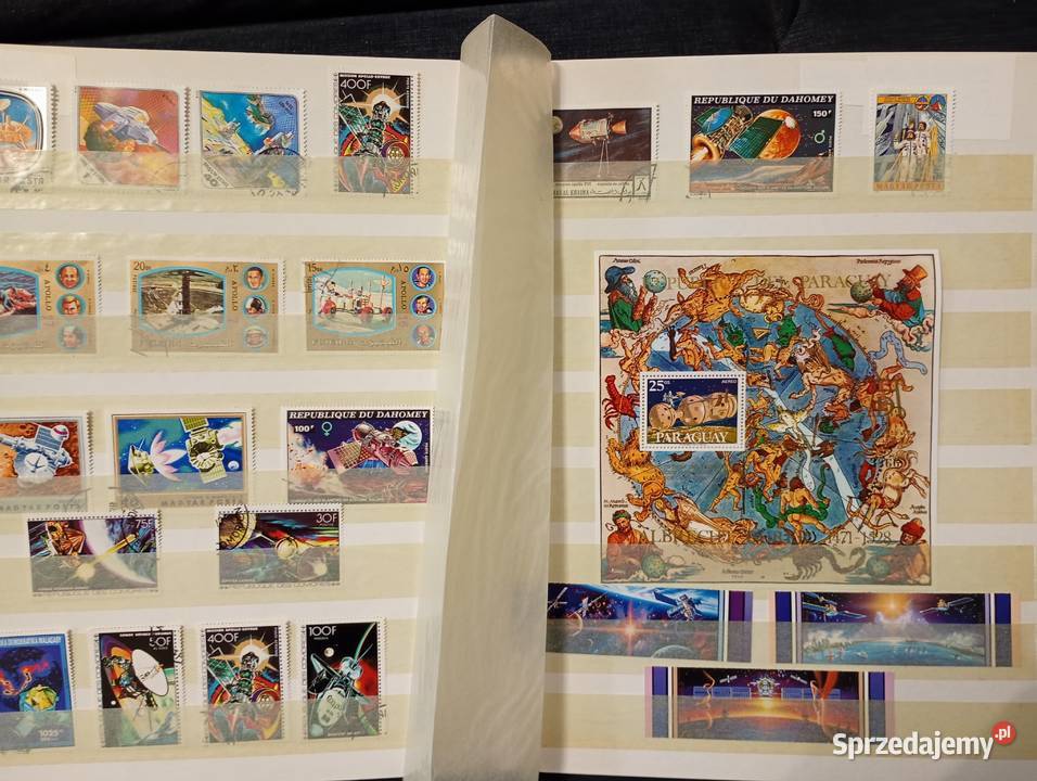 Album klaser ze znaczkami pocztowymi świat temat