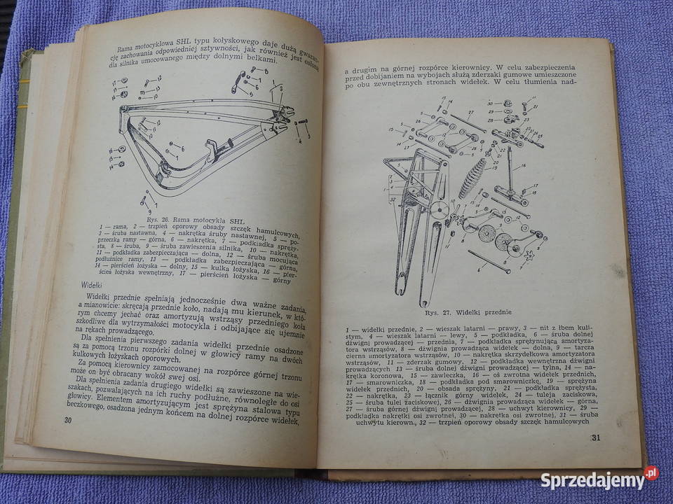 Obsługa Motocykla SHL 125 1953 stan nie Sokół