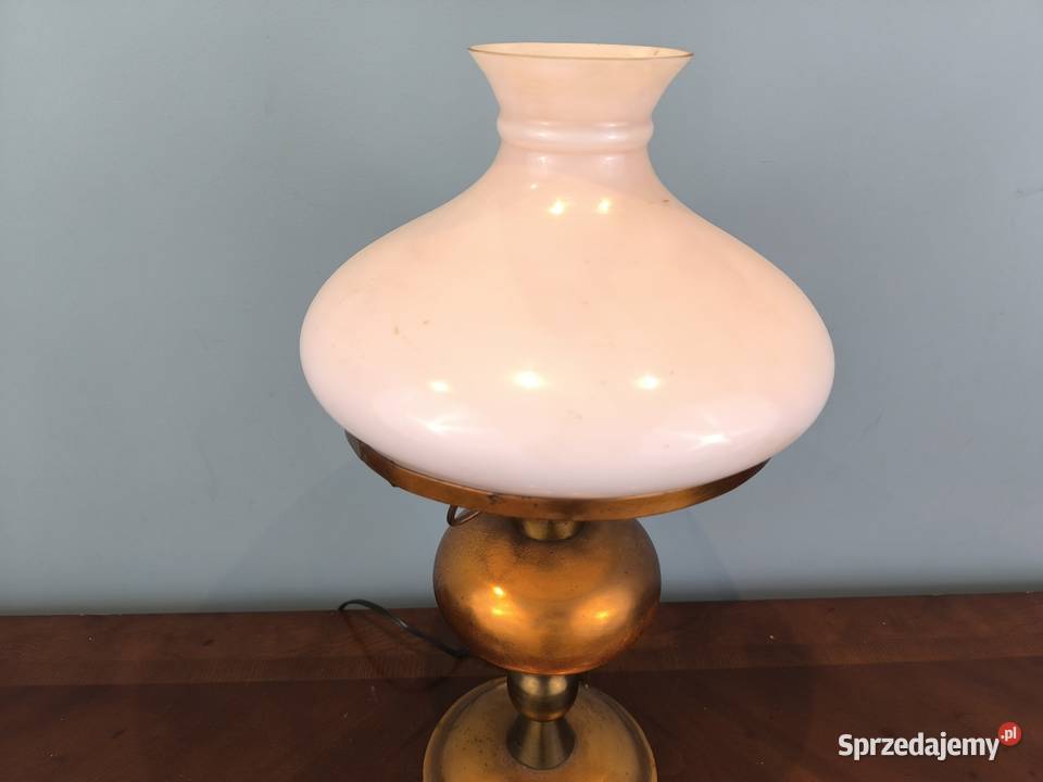 Piękna stara oryginalna lampa mosiężna Łódź