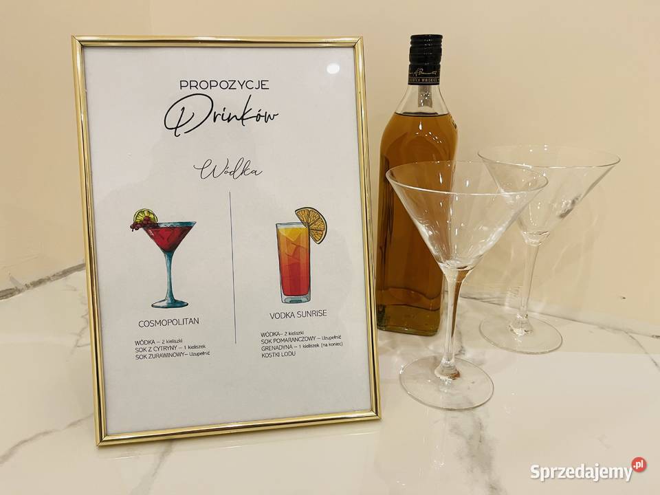 Grafiki na openbar bar weselny Zabrze