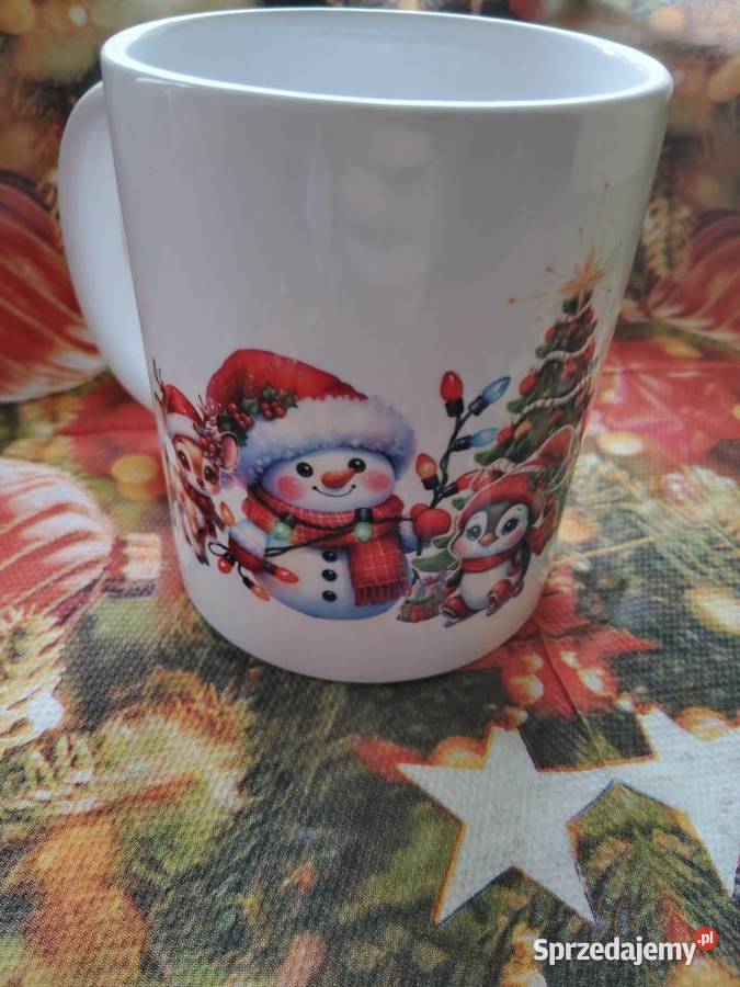 Kubek świąteczny z zabawnym tekstem Sosnowiec