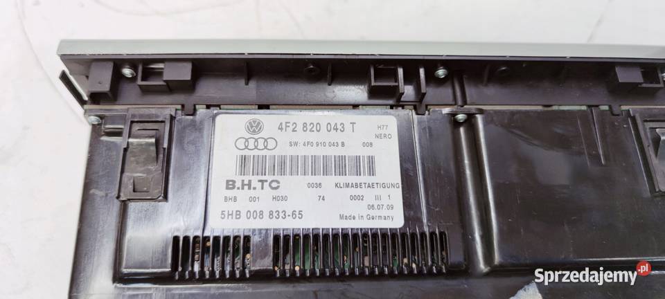 PANEL KLIMATRONIK AUDI A6 C6 LIFT 4F2820043T osobowe Przystajń