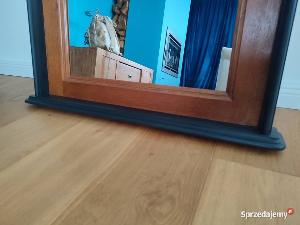 Piękne stylowe drewniane lustro w nowej odsłonie łódzkie sprzedam
