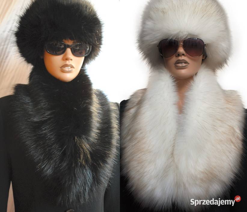 EKSKLUZYWNY KOŁNIERZ futrzany SZALIK piękne Uniseks małopolskie Tarnów