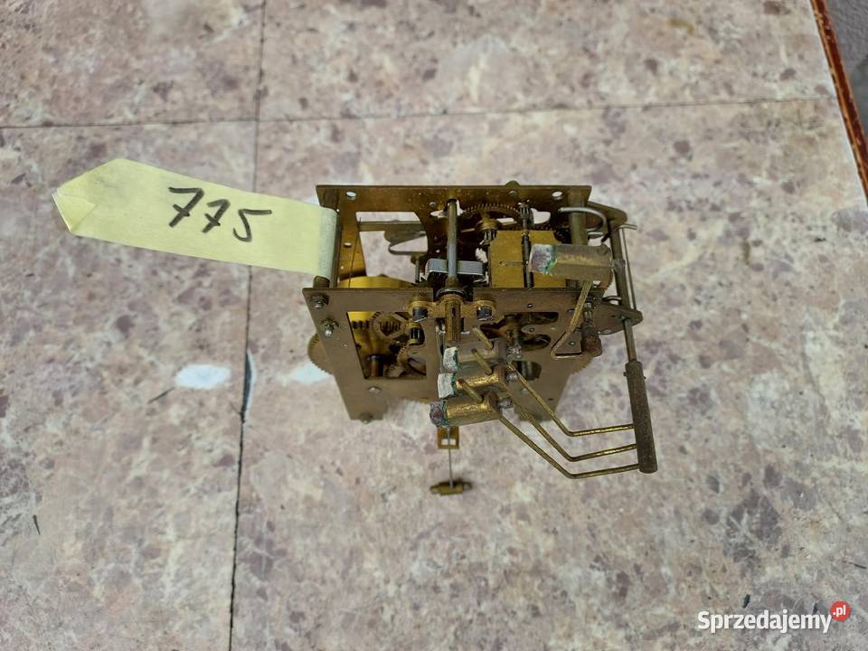 775 Mechanizm starego zegara ściennego Muhlheim Antyki Antyki, Sztuka, Kolekcje pomorskie Tczew