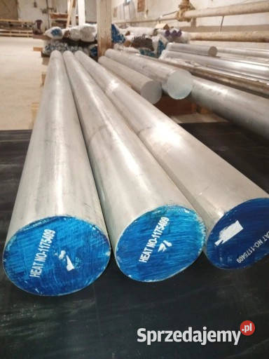 Pręty okrągłe aluminiowe z magazynu Gatunek 6082 Biznes i Przemysł Katowice sprzedam