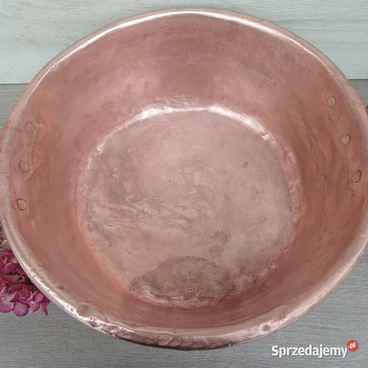 Duża miedziana misa miedziany garnek miedziany Warszawa