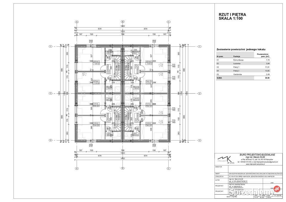 Wprowadź się razu Spokojna okolica Namysłów utwardzona sprzedam