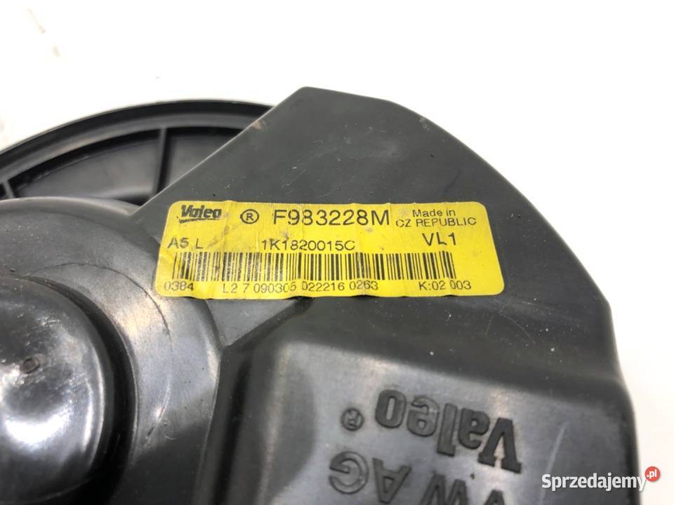 DMUCHAWA NAWIEWU VW TOURAN 1K1820015C WENTYLATOR osobowe