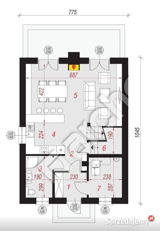 Dom 100 m2 3 miasta Mrozy