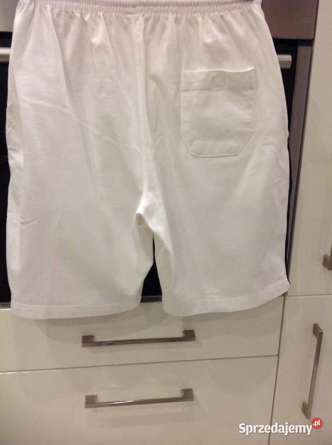 Spodenki Szorty Męskie Białe M Rozmiar M Nowa Sól