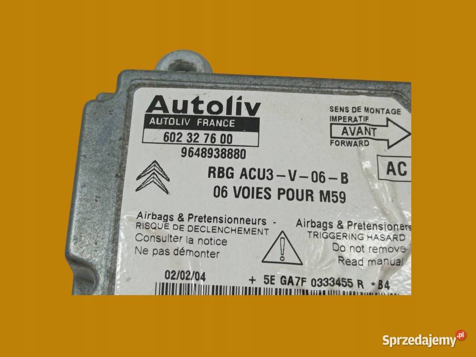 MODUŁ 9648938880 Citroen Berlingo I 19962008 Układ elektryczny, zapłon sprzedam