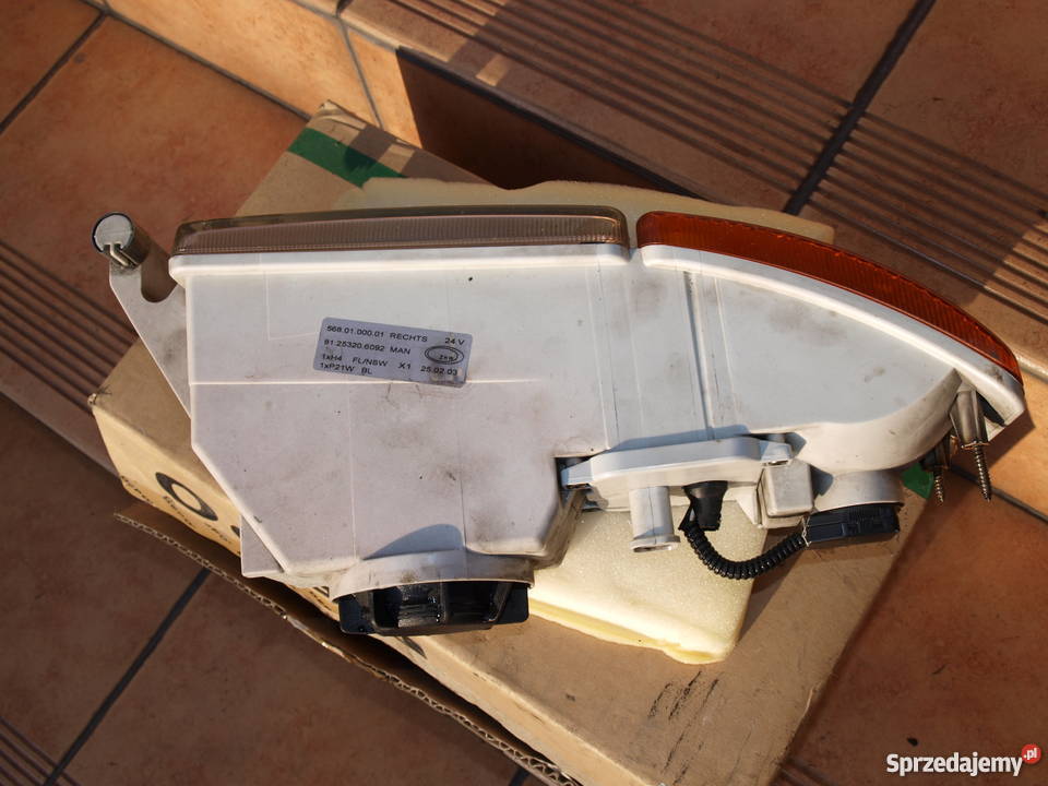 MAN TGA TGL TGM TGS lampa halogen z