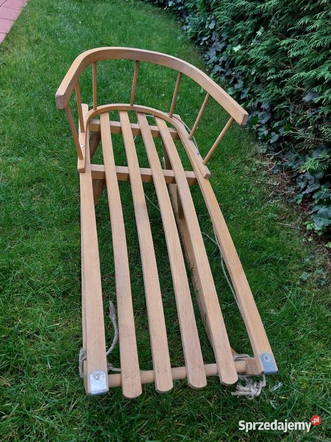 Drewniane sanki z oparciem małopolskie Kraków