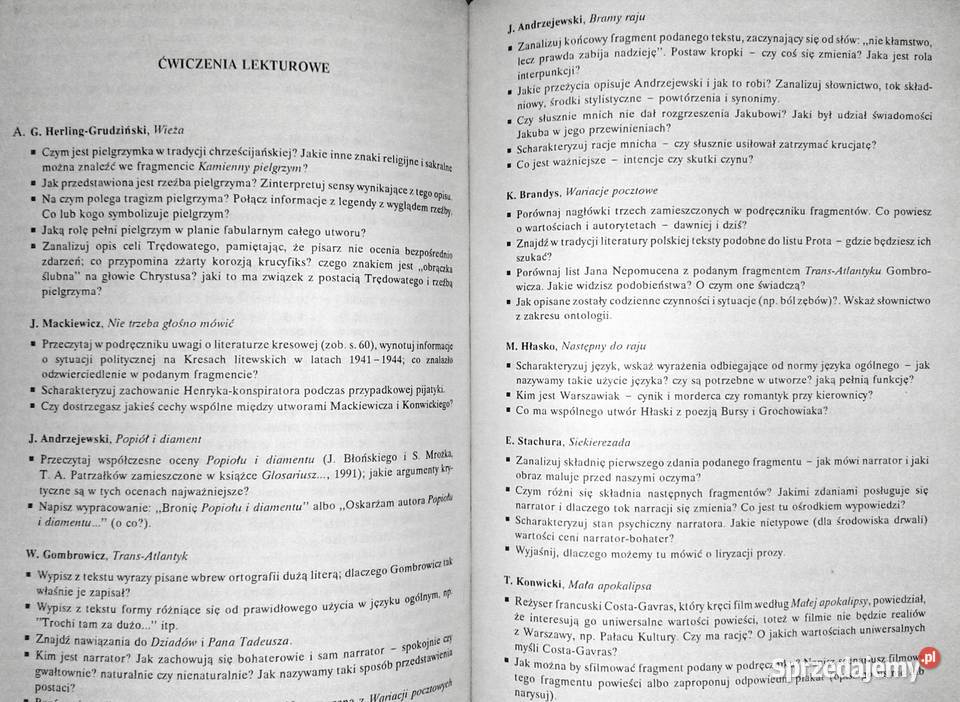 Literatura współczesna Podręcznik klas Chełm