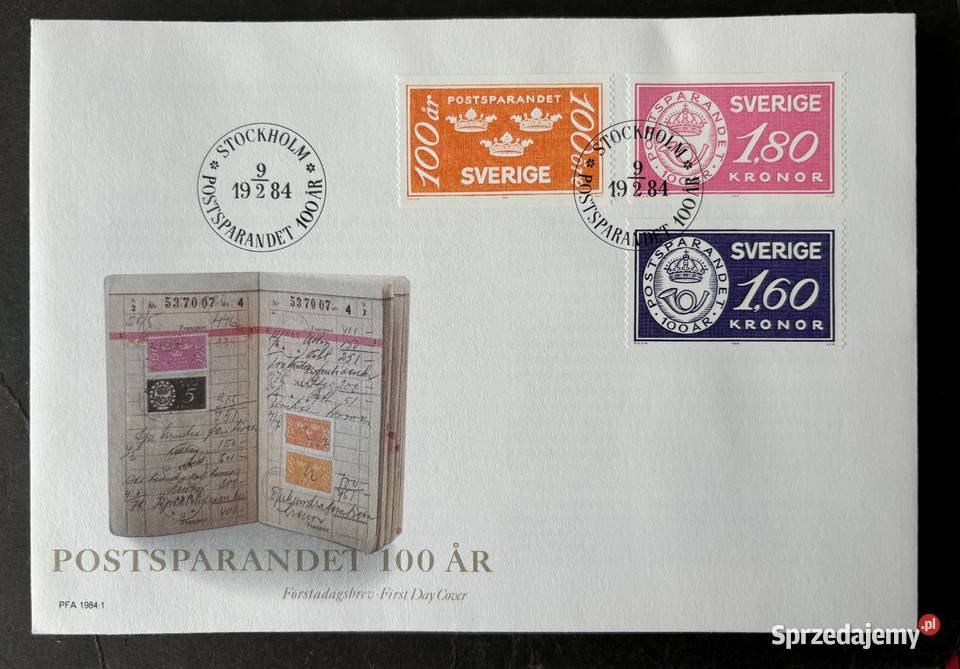 Znaczki Szwecja rocznik FDC 1984 13 kopert Warszawa