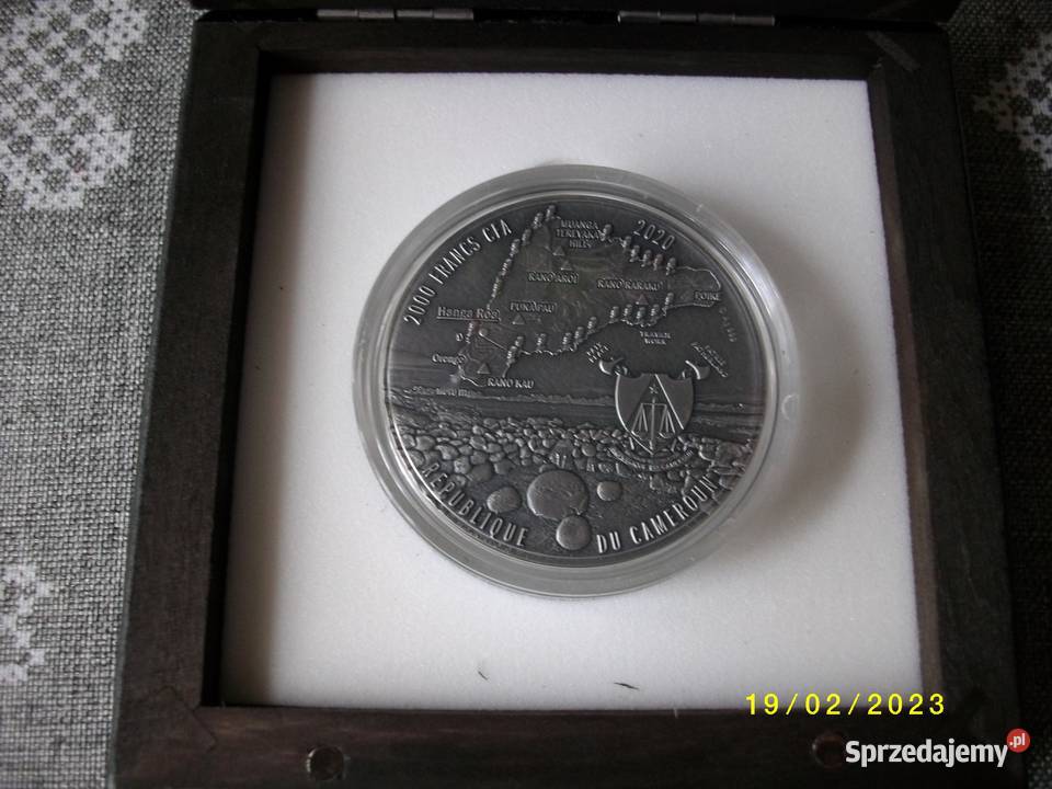 Kamerun Rapa Nui 2oz Mennica Polska 2020r Numizmatyka Potulice