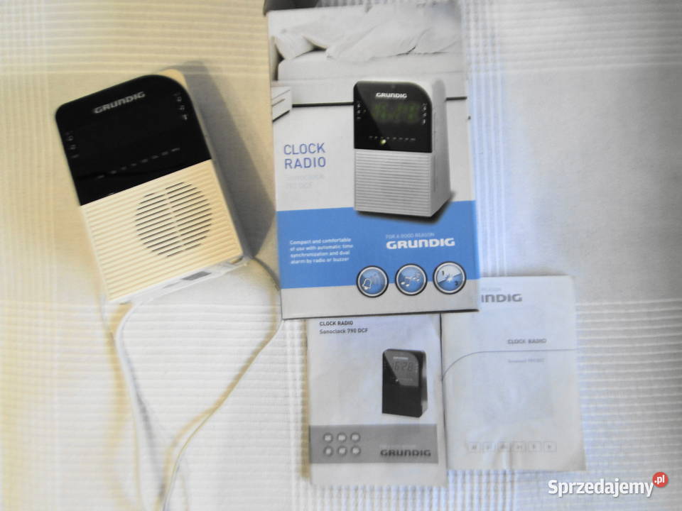 Nowe Radio sieciowobateryjne z budzikiem Wyposażenie wnętrz Warszawa