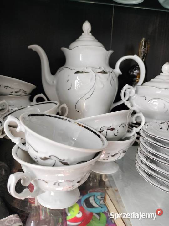 Serwis kawowy Wałbrzych srebrzony Choszczno