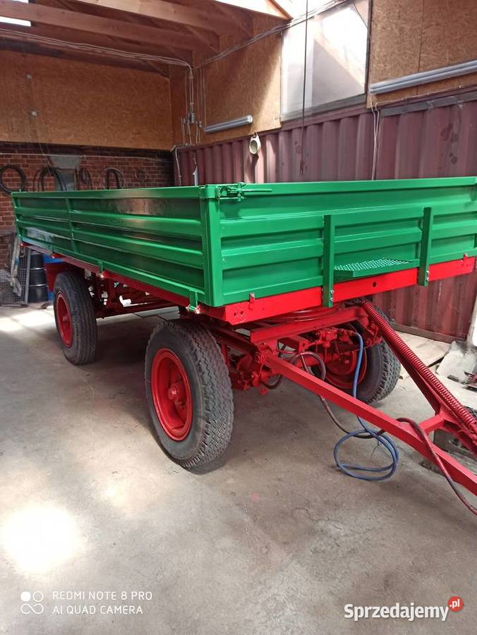 Przyczepa D 732 nieuszkodzony Przyczepy rolnicze Rolnictwo warmińsko-mazurskie