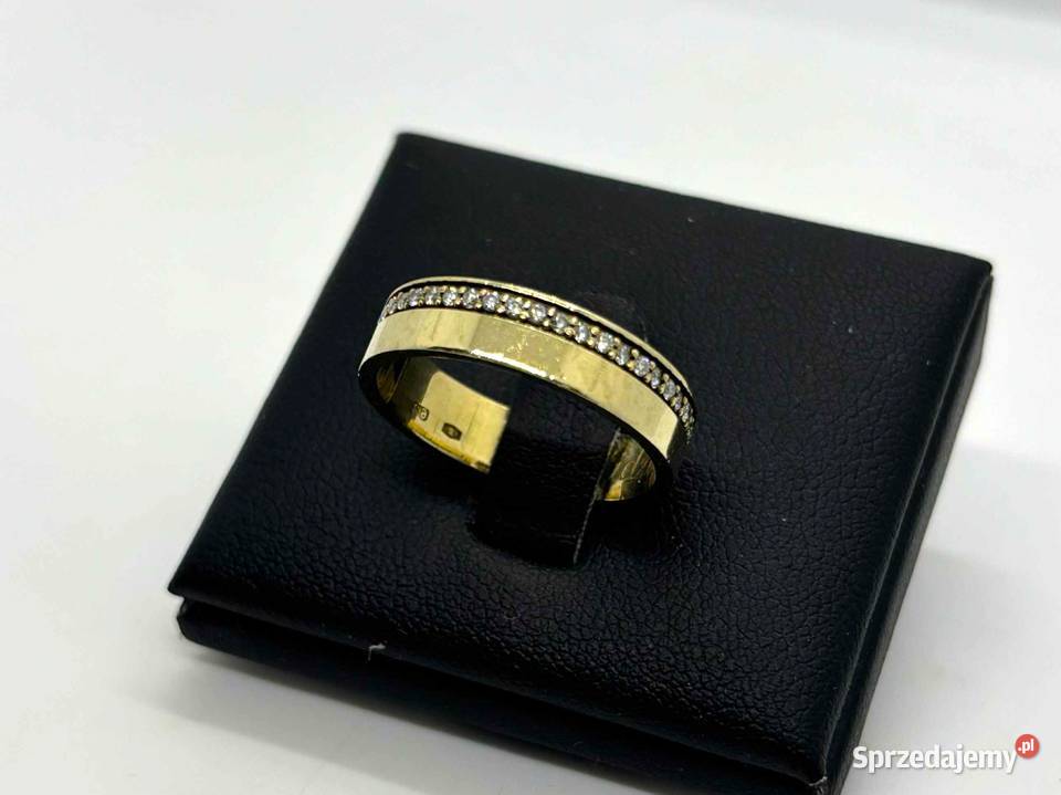 Złota Obrączka z Diamentem pr 585 452g R17 warmińsko-mazurskie Elbląg