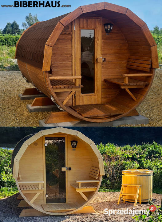 SAUNA Ogrodowa 300 PRZEDSIONEK zew Beczka 500L