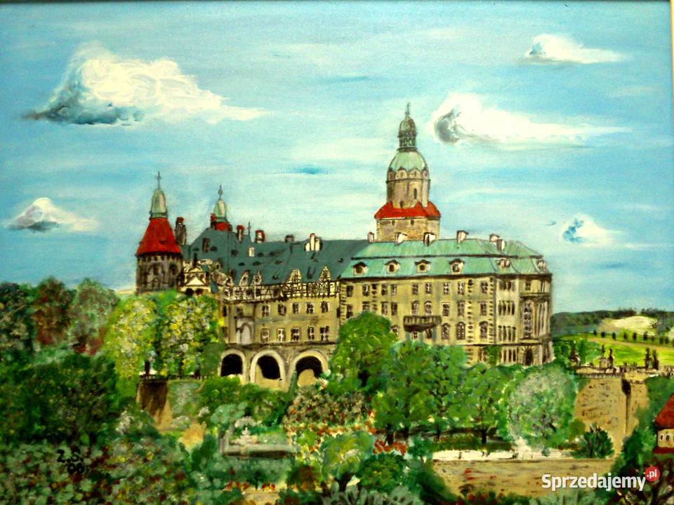 Obraz na plótnie Zamek Książ 60 x 50 Malarstwo Wałbrzych