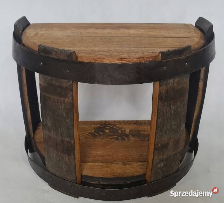 Stolik z desek dębowych beczki whisky stolik Aleksandrów Łódzki sprzedam