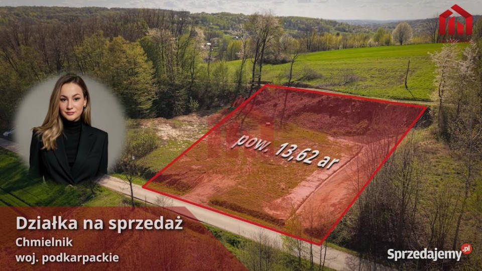 Działkę sprzedam Chmielnik Chmielnik 1362m2 sprzedam