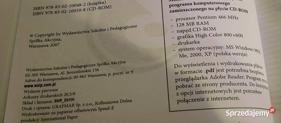 Matematyka 2001 przedmiotowy system oceniania Gdańsk sprzedam