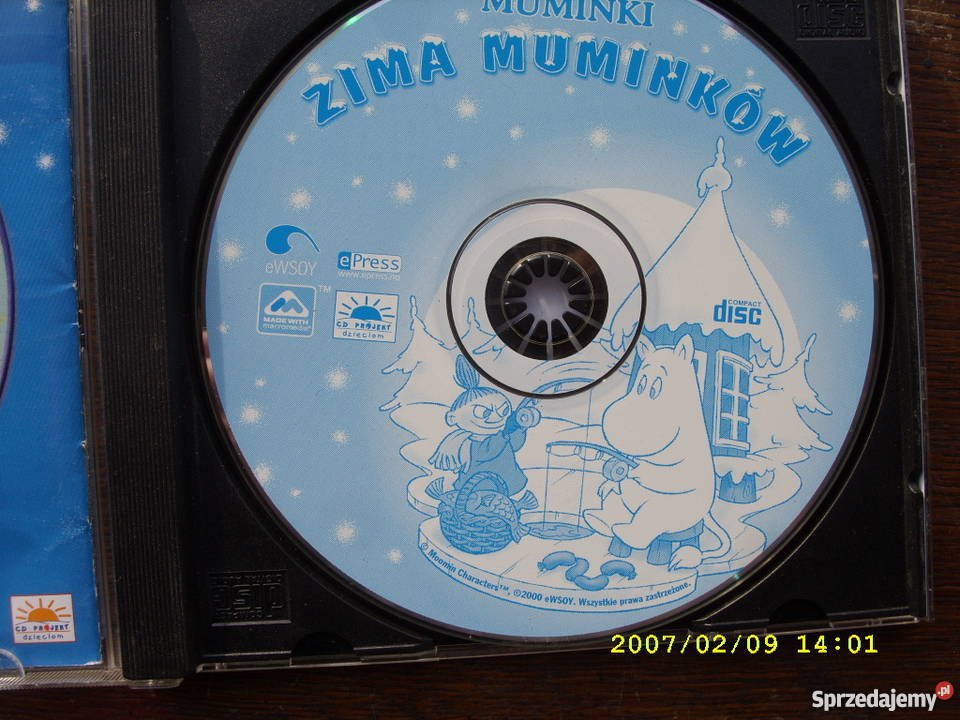 Bajki CD ZIMA MUMINKOW CD Płyty i kasety dolnośląskie Wołów