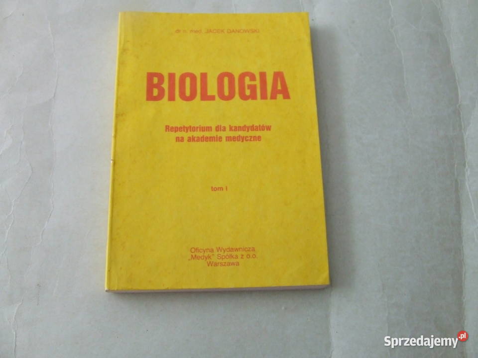 Biologia Medycyna Tom 1 5 komplet Danowski Oborniki Śląskie