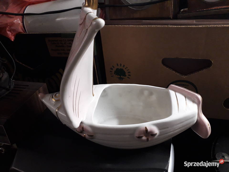 Pojemnik ceramiczny osłona doniczki żaglówka