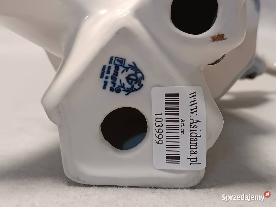 TENGRA Porcelanowy Klaun Pierrot grający na