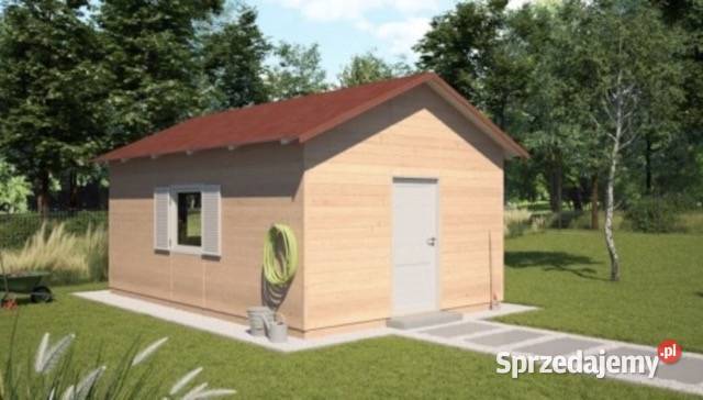 Domek letniskowy drewniany ogrodowy 4x4 15mm Ogród podkarpackie Korczyna