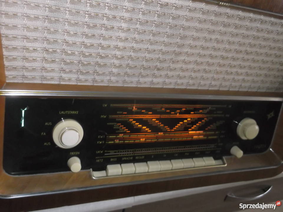 stare radio lampowe OBERON renowacji Gościeradów Ukazowy