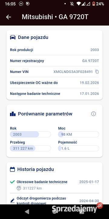 Na złom 1600cm3 Gniewino