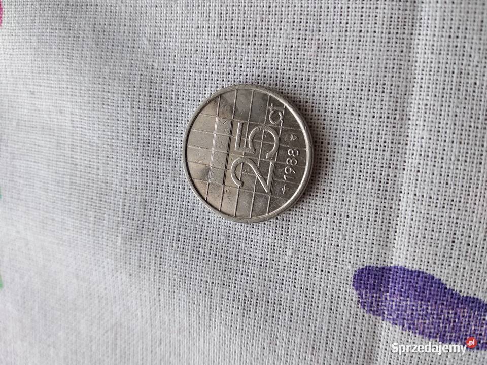 moneta 25 centów holandia 1988 Poznań