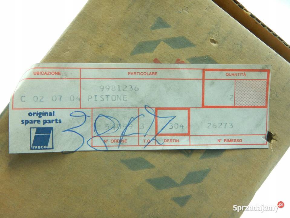 TŁOCZEK POMPY HAMULCOWEJ IVECO 175 24 ORYGINAŁ Pompy hamulcowe lubelskie