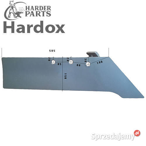 Lemiesz 300hektarów HARDOX 51769P części do nieuszkodzony Suwałki