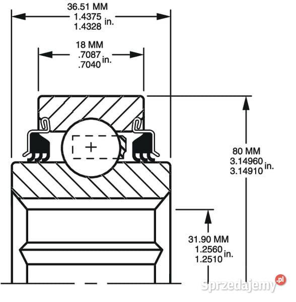 Łożysko kulkowe W208PP21 małopolskie