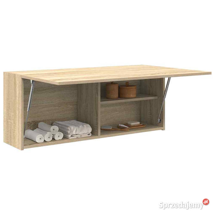 Wisząca szafka łazienkowa dąb sonoma 100x25x40